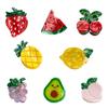 Mini Fruit Shape Side Bangs Hair Claw Shinning Hair Claw Girl Casual Hairpin