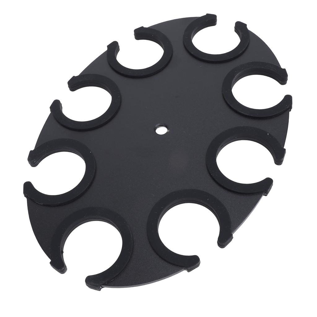 Microphone Holder 8 Holes Aluminum Alloy Soft Silicone Microphone Holder Display Organizer Tray for Handheld Dynamic