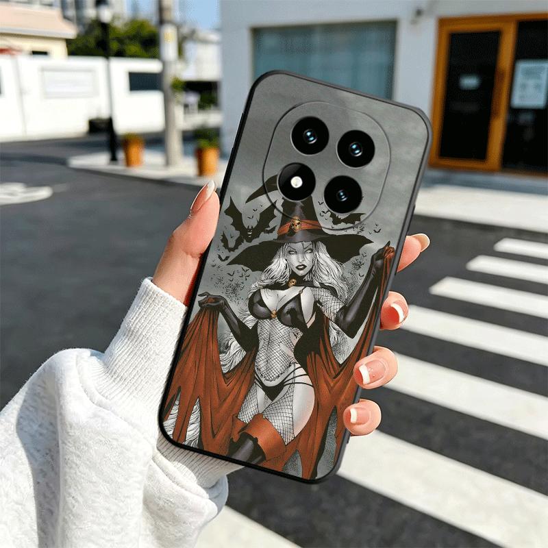

Halloween-Costumed Girl Soft Phone Case for Xiaomi Redmi Note 12 13 14 15 Pro Plus 11 12S 11S 11T 10 4G Black Cover Back Shell Redmi Note 12 4G
