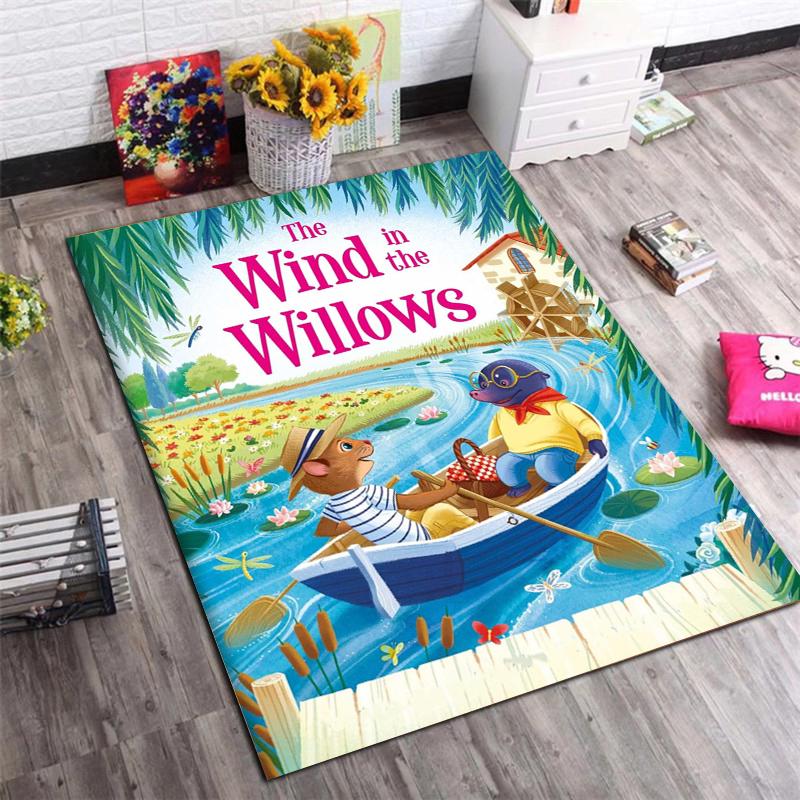 The Wind in the Willows Mr Toad Flannel Rug Cartoon Frog Floor Doormat Soft Carpet Kids Bedroom Living Room Gift 40x60cm( 15x23in )