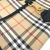 BURBERRY Check Document Pouch Clutch bag Canvas/Leather Beige