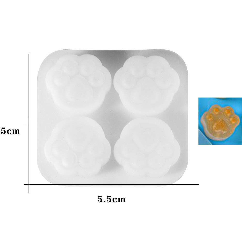 Cat Paw Pendant Silicone Mold Keychain Pendants Epoxy Resin Molds for DIY Epoxy Resin Crafting Mould Jewelry Making Crasfs