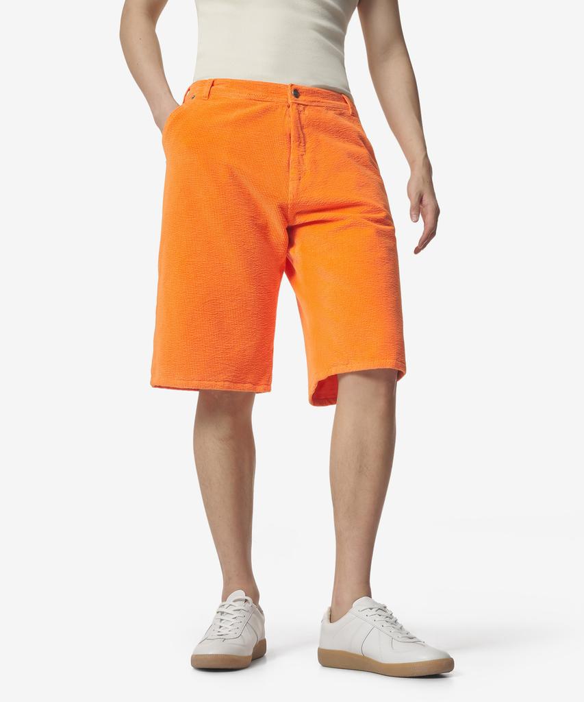 Ialel Corduroy Denim Shorts - Orange / Erl06P010Orange
