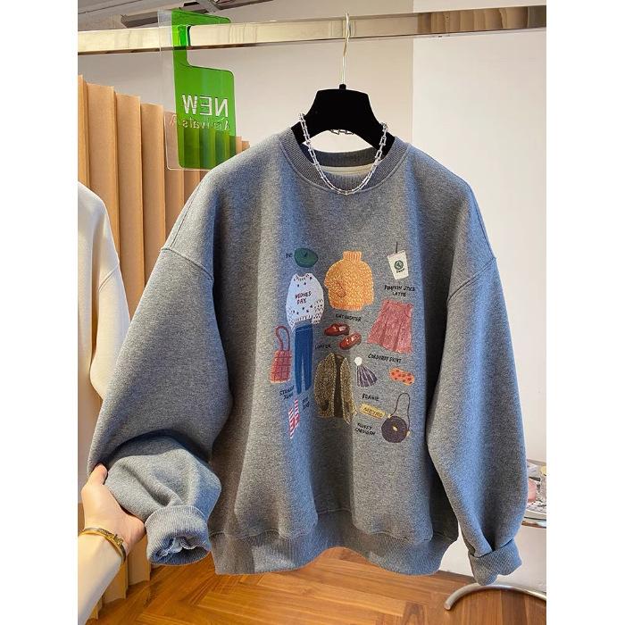 

Ретро и непринужденный стиль, флисовая и утепленная толстовка для женской осени и зимы, новый дизайнерский смысл и нишевое пальто M серый