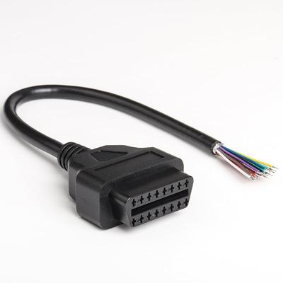 OBD-II 16 Pin To End Open Plug Wire Cable OBD2