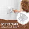50Pcs Electrical Safety Socket Protective Cover Children Anti Electric Shock Protectors With Hidden Handle for US 3 Prong Outlet