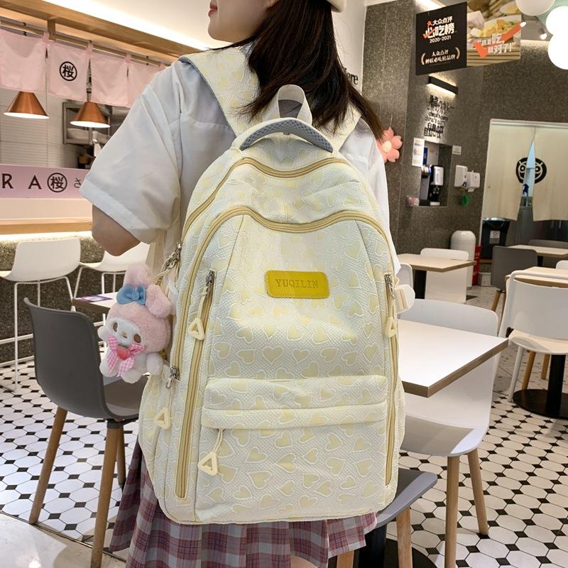 Mochila Escolar Para Estudiantes de Secundaria Femeninas, Gran Capacidad, Fresca y Linda, Mochila de Primaria, Mochila de Secundaria, Viaje de Secundaria