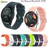 Barevný 22mm řemínek na zápěstí pro Huawei Watch GT/GT 2 46mm/42mm Pánský dámský řemínek pro chytré hodinky náramek sportovní silikonový