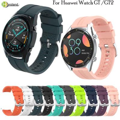 Huawei Watch GT/GT 2 46mm/42mm için Renkli 22MM Bilek Kayışı Bant Erkek kadın akıllı saat kayışı bileklik spor silikon