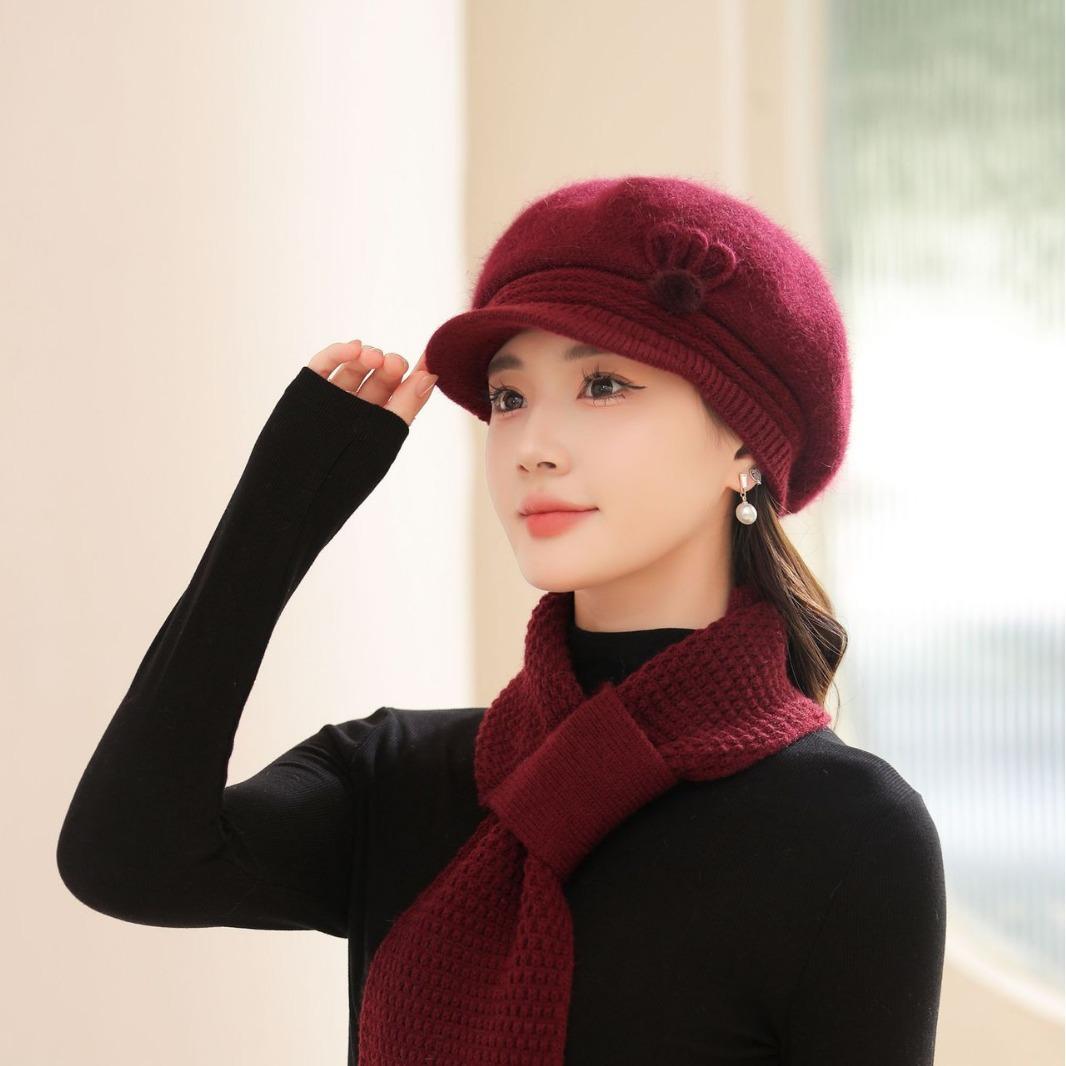 

ColdSeason Mother Hat Women Styleable Old Lady Rabbit Wool Hat People Cold Warm Knitted Plus Velvet Strong Strong average size