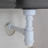 Standard Sinks Wall-Mounted Drainpipe White Flexible Sink Trap  Kitchen Installation