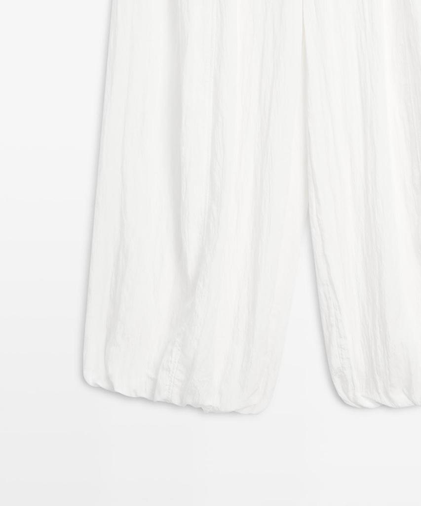 Masimodutti Texture Detail Fluid Sarouel Pants