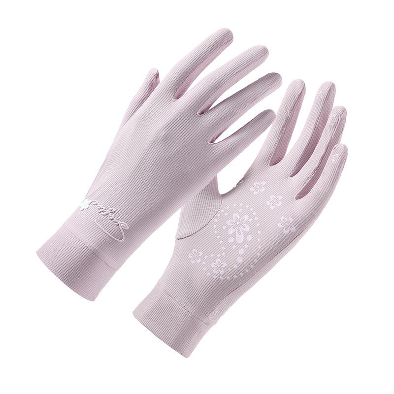 Sunscreen Gloves for Women In Summer Outdoor Cycling Non Slip Sports  Fitness Breathable  Driving  Running  Cool Ice Silk Gloves