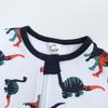 Newborn Baby Boys Girls Cartoon Romper Zip Front Non-Slip Footed Sleeper Pajamas