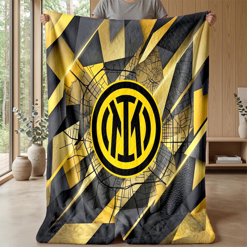 Borussia Dortmund Theme Blanket Soft Flannel Blanket Plush Throw Blanket Cozy Sofa Bed Blanket for Home Decor
