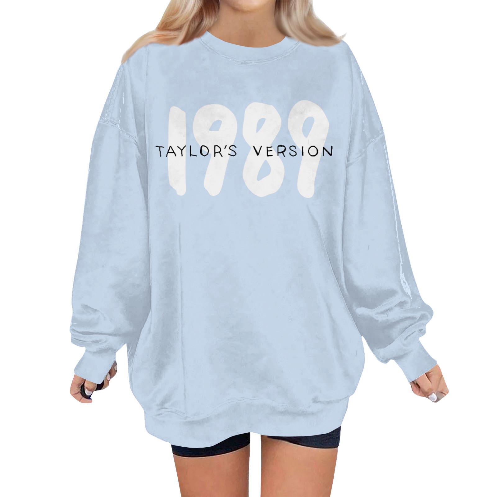 

Women Winter Tops Women s Long Sleeve Sweatshirt Casual Crewneck Loose Fit Pollover Tops L