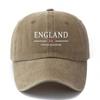 England Flag Baseball Cap For Adults, Polyester Adjustable Snapback, Breathable Casual Outdoor Hat
