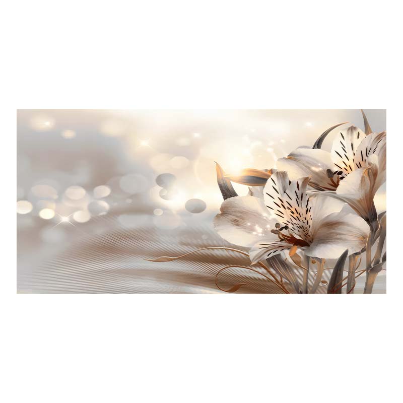 

Картины на холсте для гостиной, настенное искусство, лилии, цветы, живопись, домашний декор, модульный, красивый цветочный постер 50x100cm