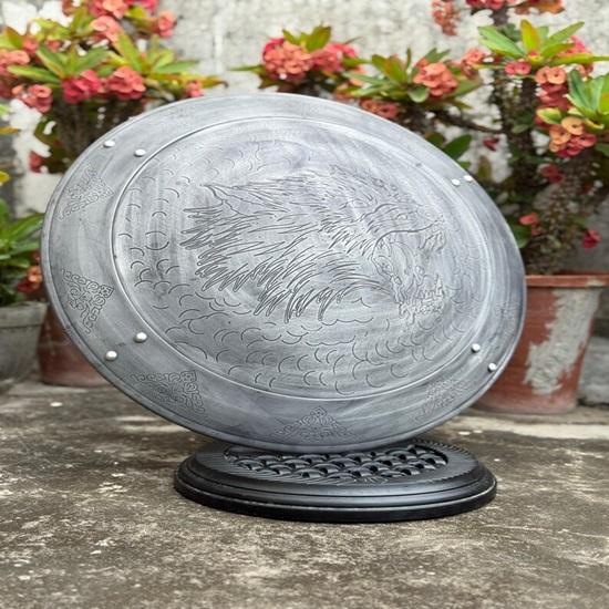 Fierce Tiger Roar Aluminum Shield Handcrafted Bold Animal Spirit Decor Modern Warrior Wall Art