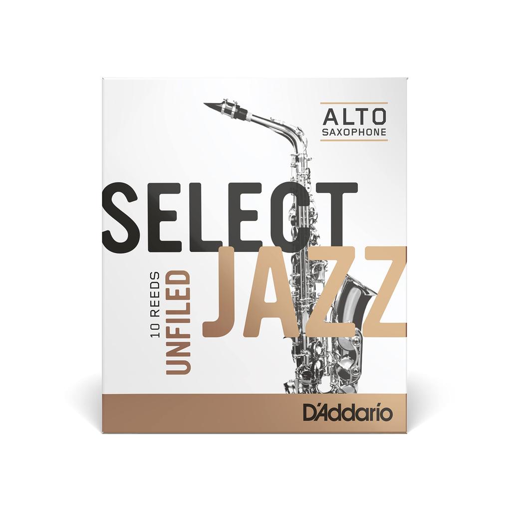 D'Addario WoodWinds Alto Saxophone Reeds SELECT JAZZ UNFILED RRS10ASX4S [Hardness: 4S] 10-pack