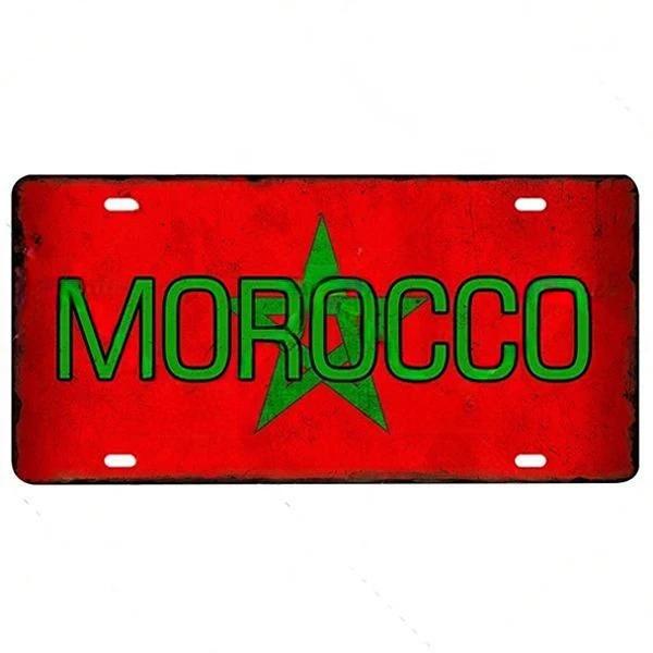 Metal Flag Sign Wall Decor 15x30 Cm Gift for Bar Cafe Office