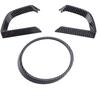 For Mazda3 Axela CX-4 Mazda 2 Demio BM BN 2014~2024 2017  Car Carbon Fiber Dashboard Interior Trument Frame Cover Trim