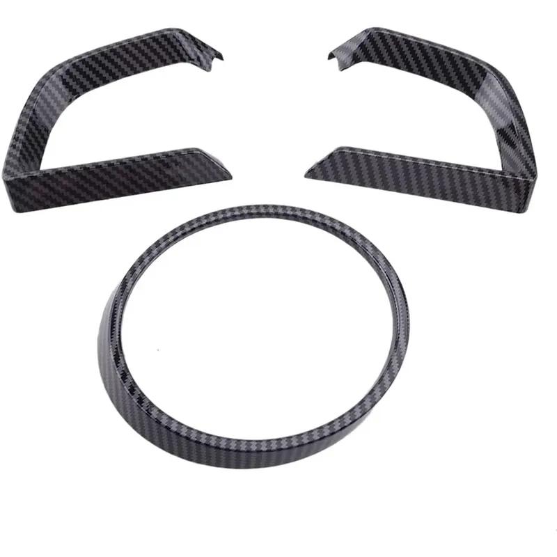 For Mazda3 Axela CX-4 Mazda 2 Demio BM BN 2014~2024 2017  Car Carbon Fiber Dashboard Interior Trument Frame Cover Trim