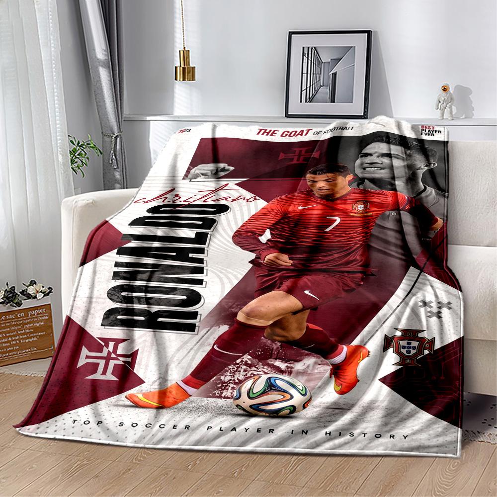 Cristiano Ronaldo 36 Blanket Ultra-Soft Great for Chair Office Chair Picnics All-Season Use Playful Design Birthday Christmas Gift Blanket