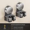 No-Punch Broom & Mop Wall Mount Clip - Suction Cup Hanging Rack for Bathroom/Backdoor Storage