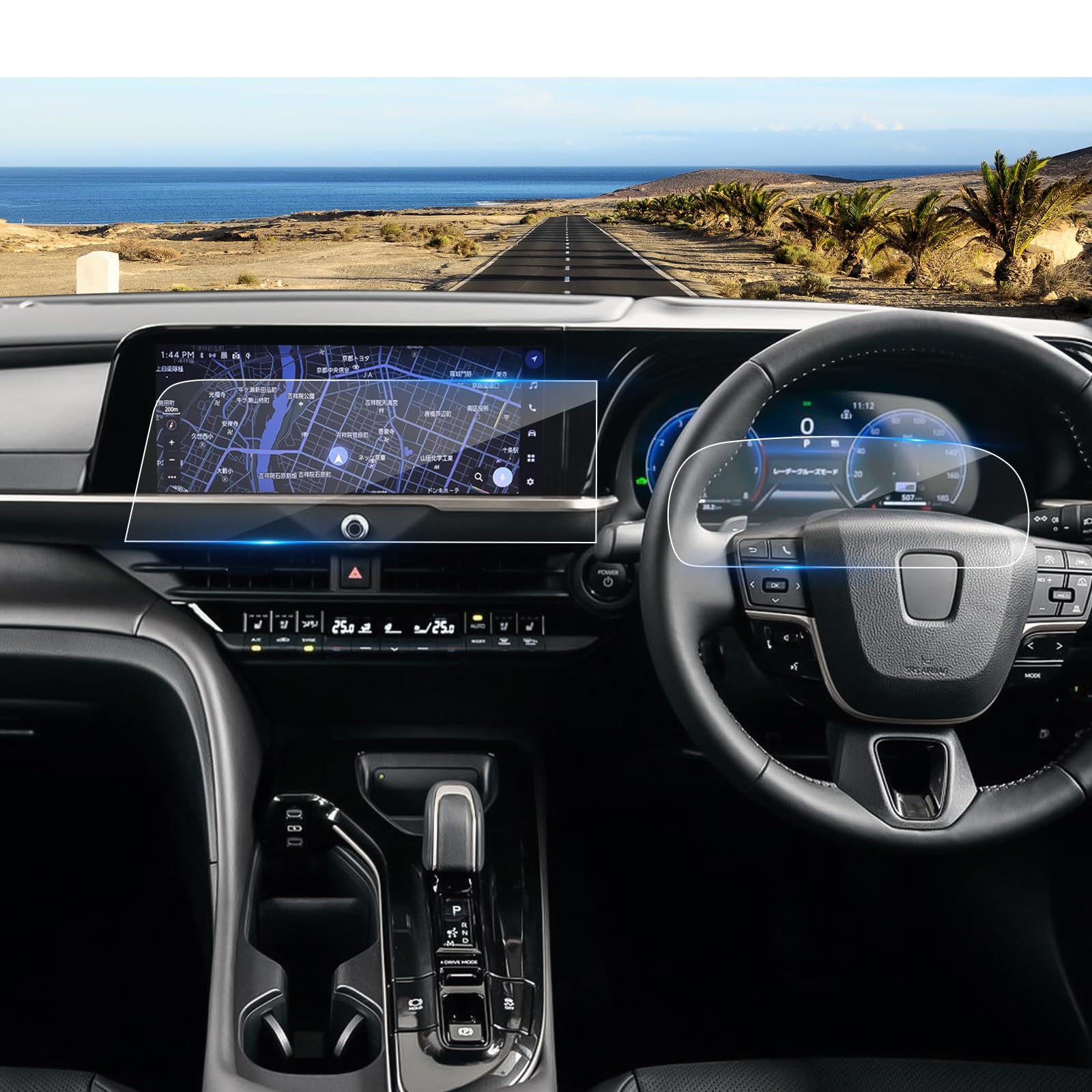 

Coleya Комплект Навигация ЖК-метр Защитная пленка для Toyota Crown Crossover 35 Серии Навигационная пленка Дисплей Аудио Защитная пленка ЖК-защитная пленка