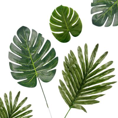 Künstliche tropische Palmblätter, Hawaii-Party, Sommer-Thema, Party-Dekoration, Hochzeit, Geburtstag, Home Decor Table, Blätter, 12 Stück