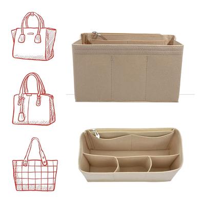 Filz-Einsatz-Futterbeutel Organizer Tasche Handtasche Tragetasche Innentasche Langlebig Tragbar Innentasche Handtaschen-Einsatztasche