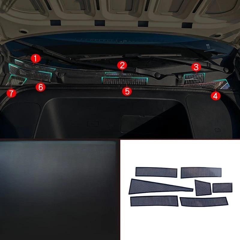 For Geely EX2 2025 2026 Front Engine Dust Cover Stainless Steel Hood Air Outlet Protective Cover