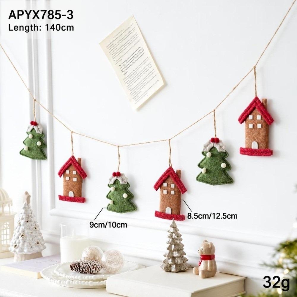 House Shape Tree Hanger Tree Motif Hanging Decor New Xmas Ornament Window Layout
