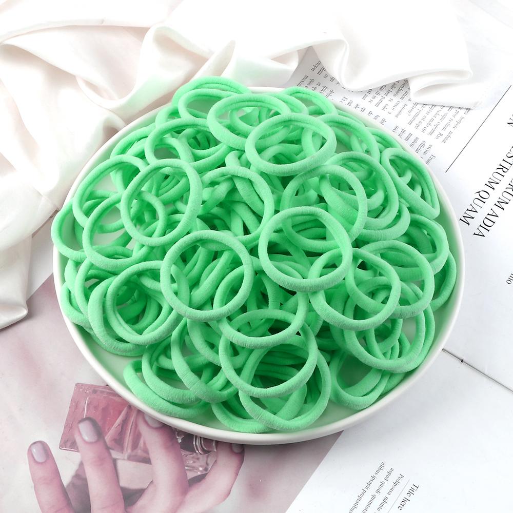 51 Colors Basic Elastic Hair Band for Girls 20/30/50PCS 4cm Simple Solid Color Headband Women Hair Accessories Scrunchies Holder