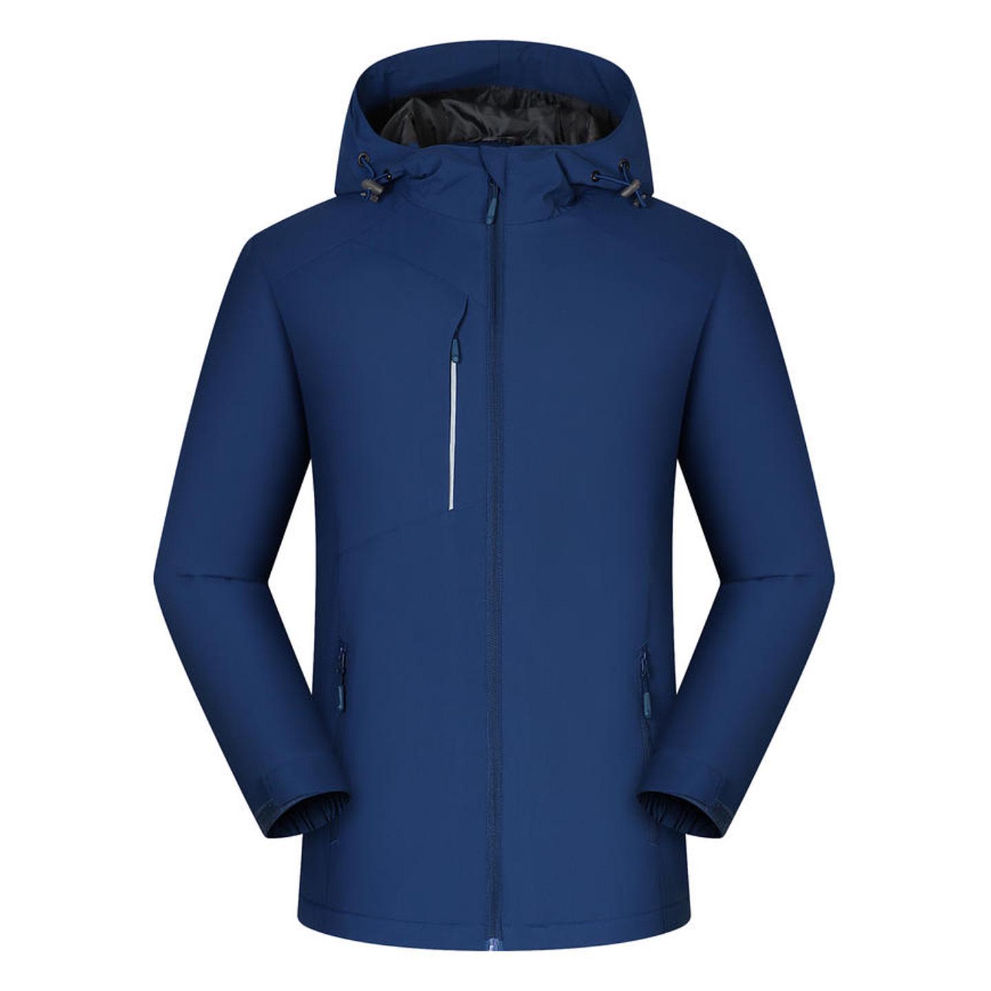 Custom Logo Fleece-Lined Waterproof Windproof Winter Jacket for Work, Travel, or Team Building M