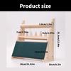 Elegant Wood Rings Holder Necklace Display Stand Fashionable Jewelry Display Rack Wood Texture for Jewelry Organization