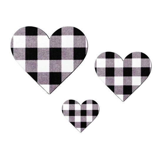 

3 Pcs Wooden Heart Wall Decor Vintage Heart Shaped Wall Sign Rustic Hanging Love Plaque for Kitchen Bedroom Bathroom Living Room Farmhouse Decor M