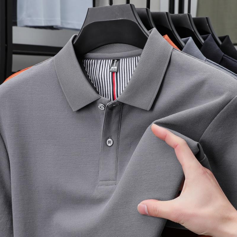 100% Pure Cotton Luxury Brand Men's Short Sleeved Autumn Fashion Luxury Fashion Boutique Design Original Top-level Golf T-shirt