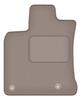 Beige Driver's Mat For: Nissan Qashqai I J10 (wide) Crossover (2007-2013)