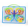 Mushroom Nail Toy Children's Educational DIY Handmade Bead-inserted Puzzle Box with 296 Diced Mushrooms Gift Box