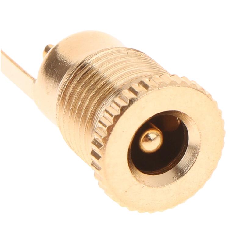 Gold-Plated 30V 10A High Current Dc Connectors 5.5X2.1Mm 5.5X2.5Mm Power Female Jack Socket Nut Panel Mount Dc Adapter Connector