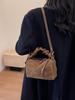Women's Meillard Suede Crossbody Pillow Bag - Versatile Small Square for Autumn/Winter Commute