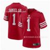 Mens NFL San Francisco 49ers 1 Deebo Samuel Sr Stitched Football Jersey Cotton Fall Winter Wear