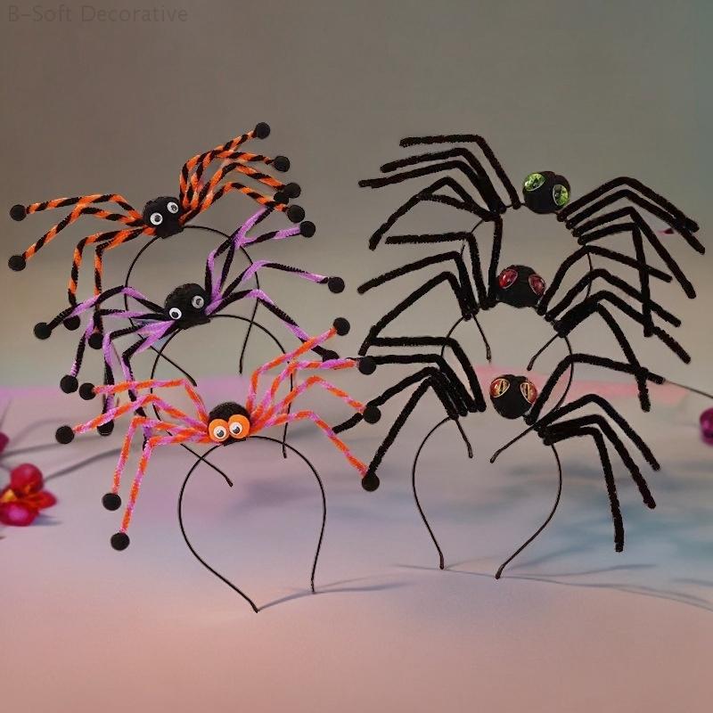 Halloween Headband Halloween Spider Headband Festival Party Hair Hoop Photography Props Hair Accessories Halloween Decor