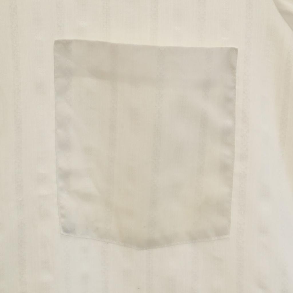 TOWNCRAFT 70s vintage Striped Pattern Short sleeve shirt white PENNEYS Men's Used