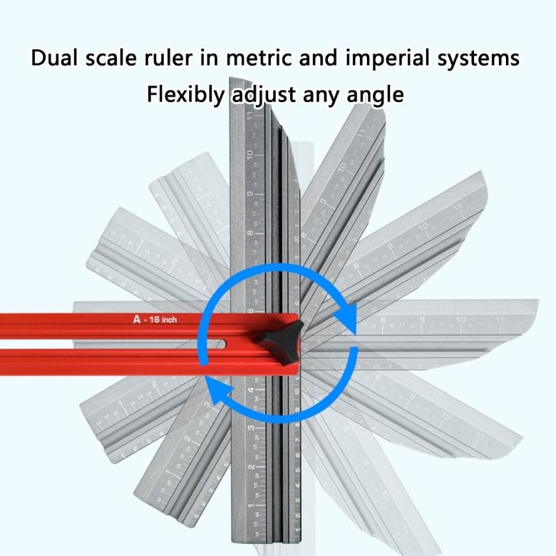 Foldable Aluminum Stair Treads Measuring Tool Multifunctional Stair Treads Template Tool Adjustable Stair Treads Gauge