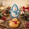 Collezione di Stampi Riutilizzabili per Torta di Natale 8 Forme Pressa per Impasto Tascabile per Festa di Natale Potluck