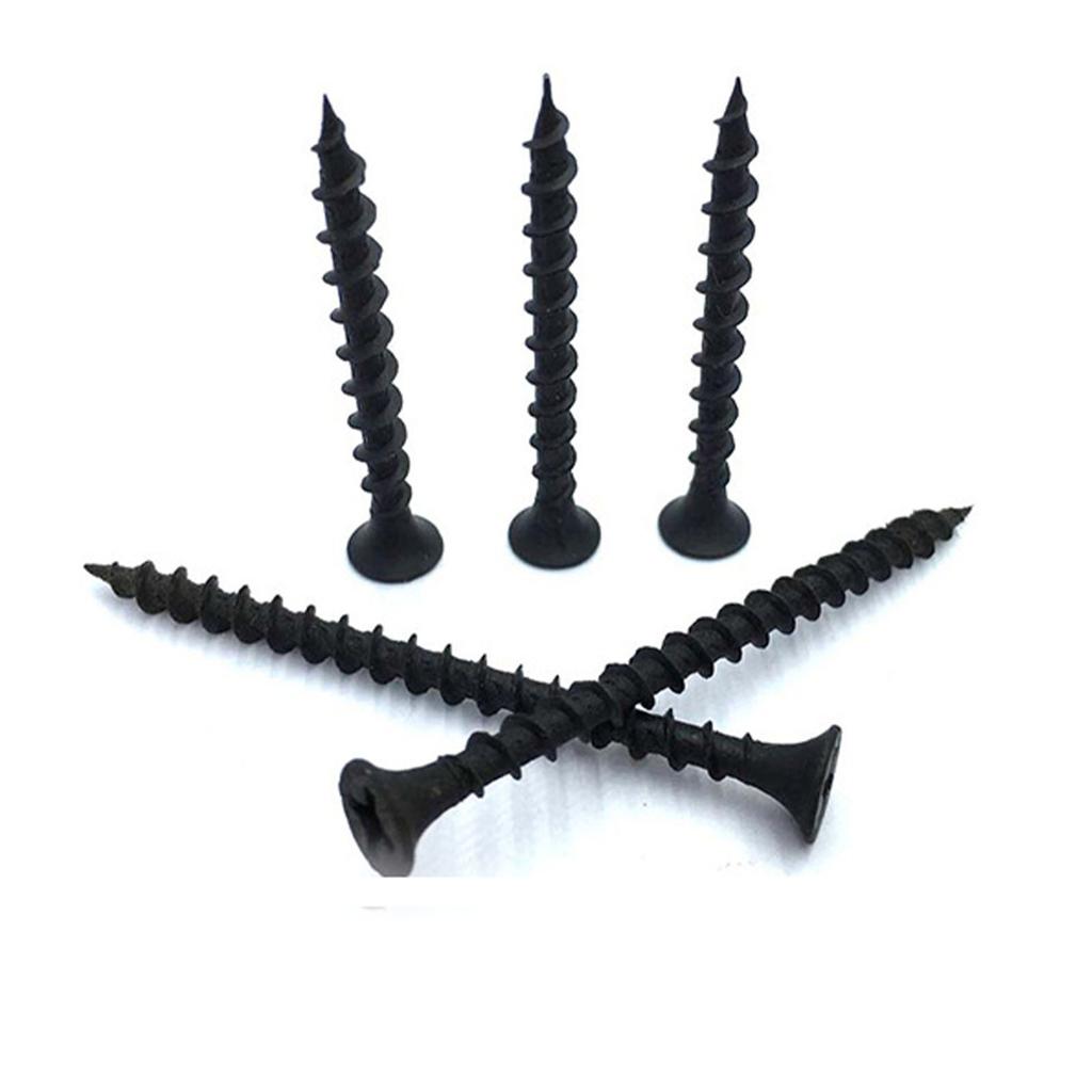 50Pcs Blue Self Tapping Screw Set Spring Steel Coarse Thread Furniture Self Tapping Screw Kit 6 X 1‑1 2in