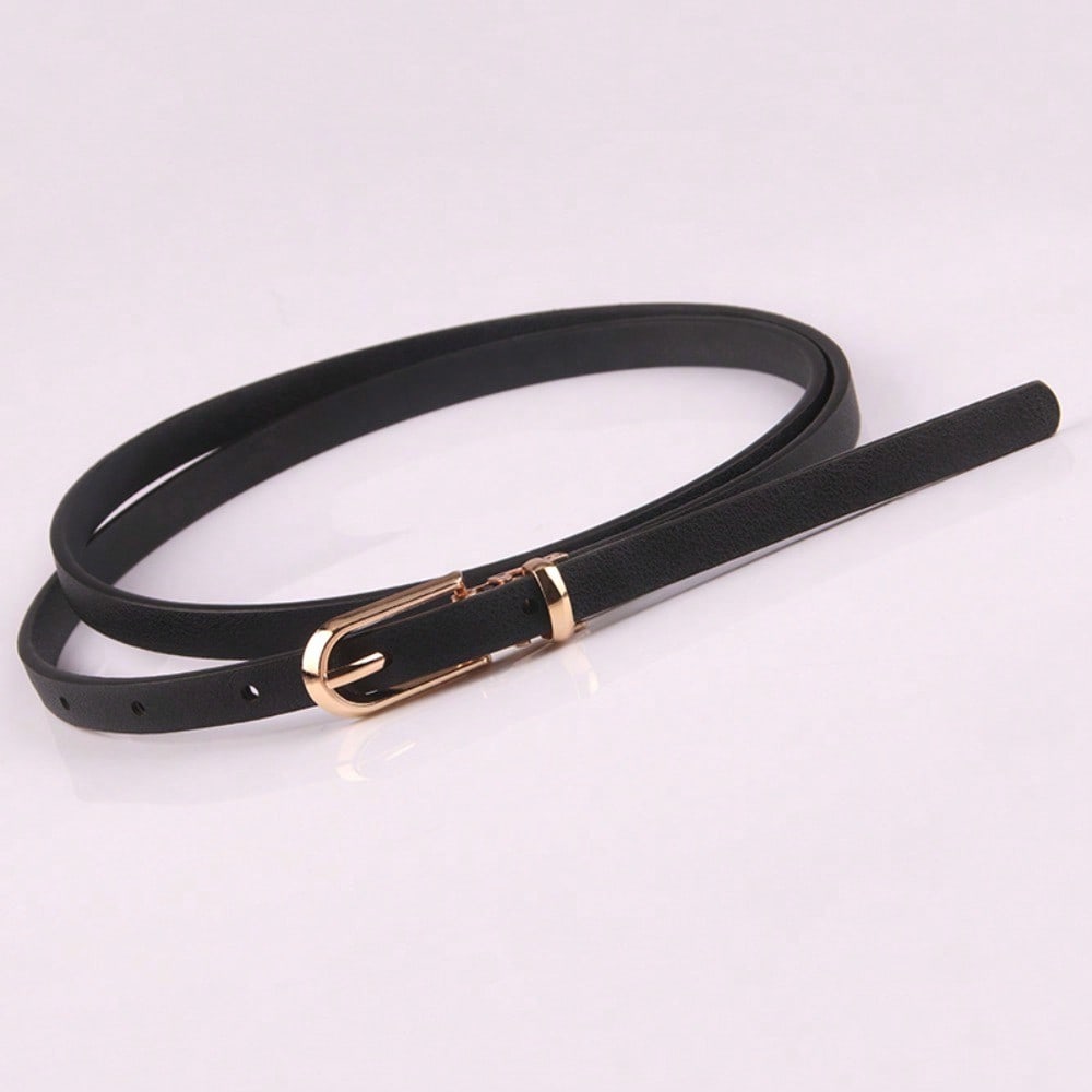 New Multi-color Decorative Dress Sweater Thin Belt Women's Versatile Pin Buckle Belt